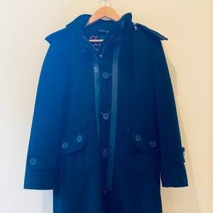 Mackage Wool Coat with Fur hood